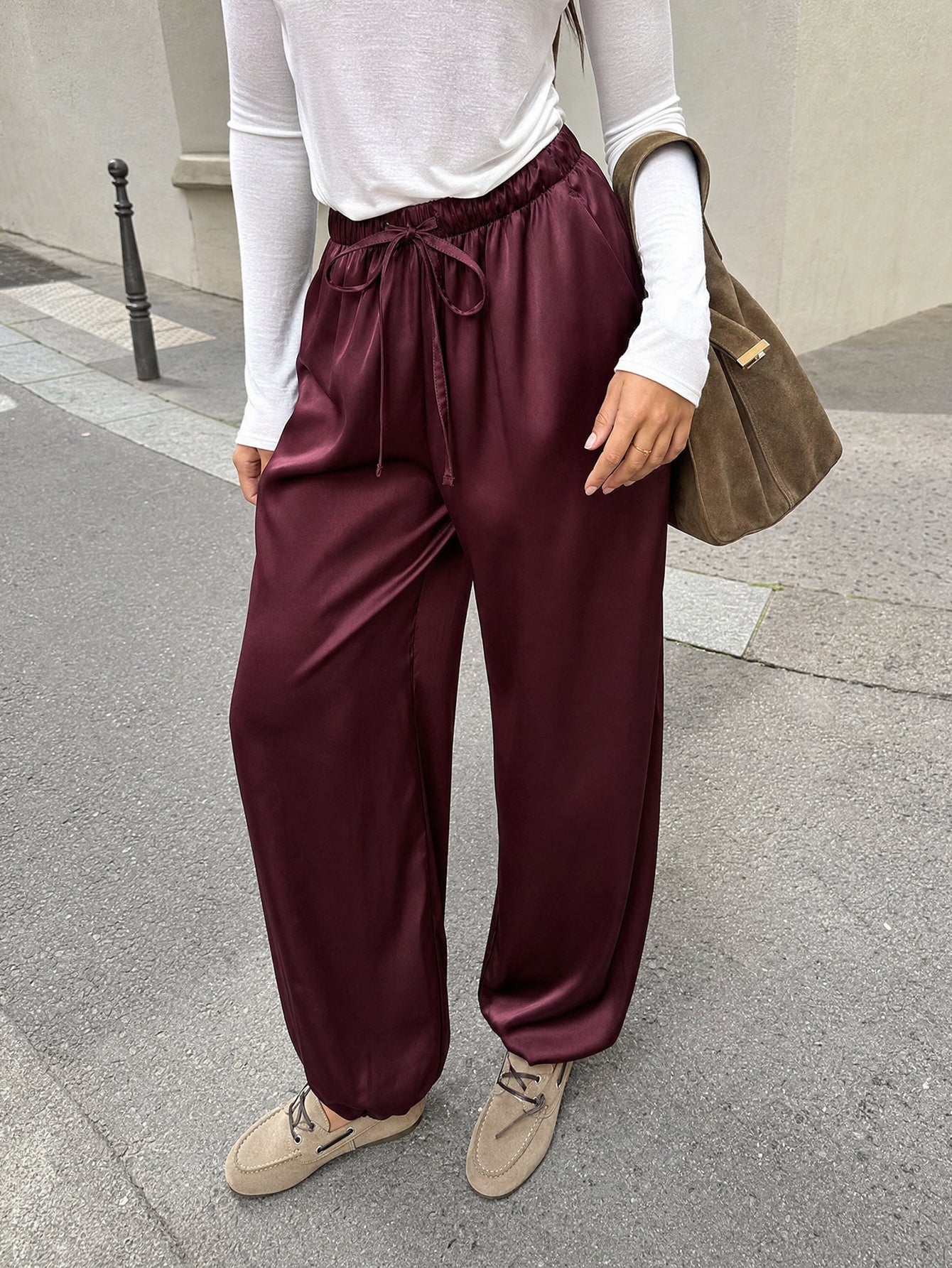 pantalon satiné CAPRI pour femme vue 24
