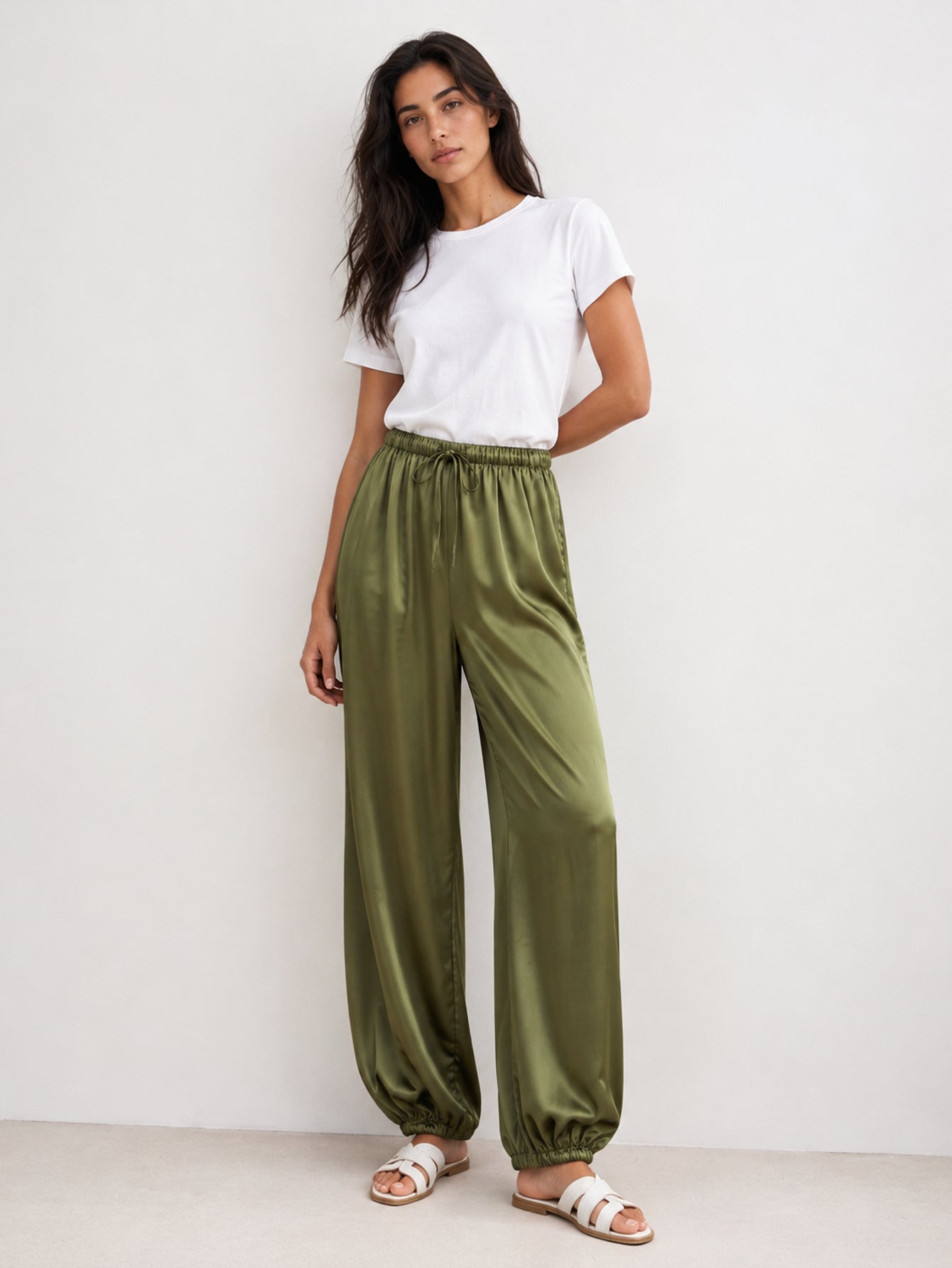 pantalon satiné CAPRI pour femme vue 30