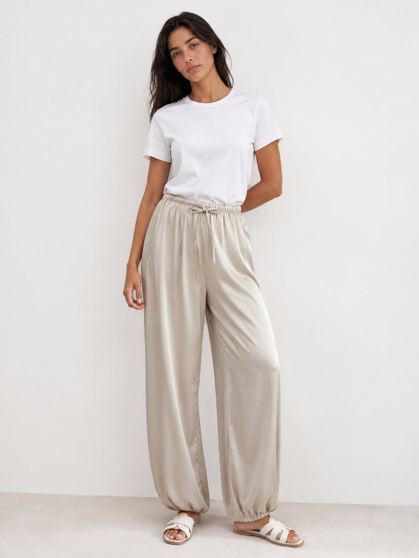 pantalon satiné CAPRI pour femme vue 07