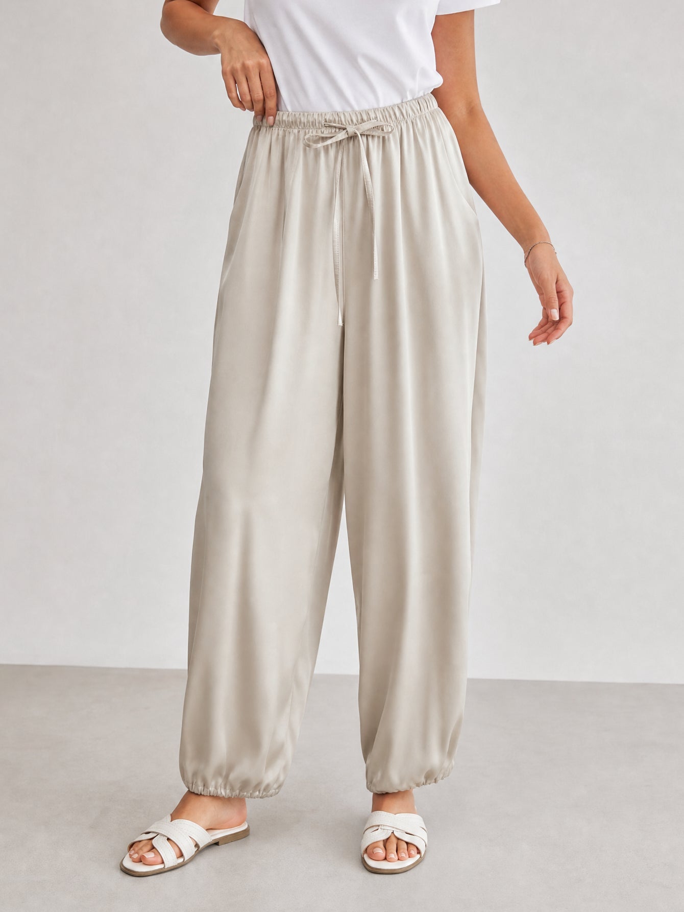 pantalon satiné CAPRI pour femme vue 08