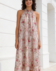 02. 02 robe imprimee midi col halter image 6