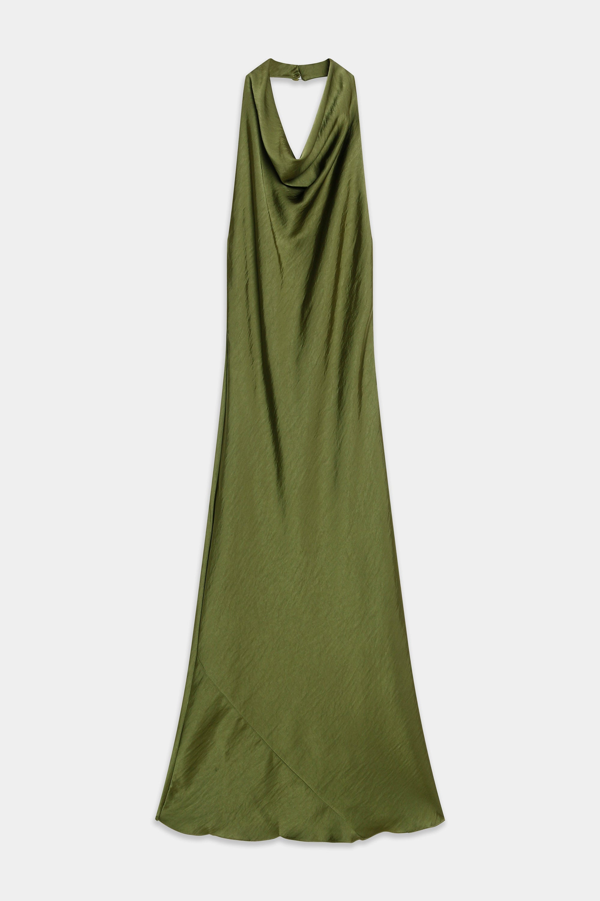 02. 02 robe satinee col halter drapee image 2