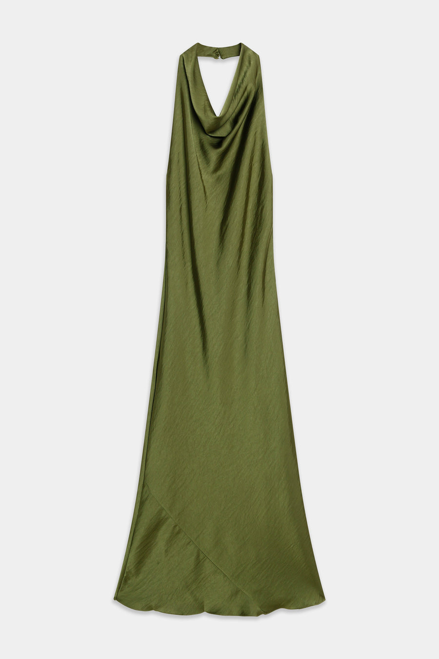 02. 02 robe satinee col halter drapee image 2