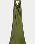 02. 02 robe satinee col halter drapee image 2