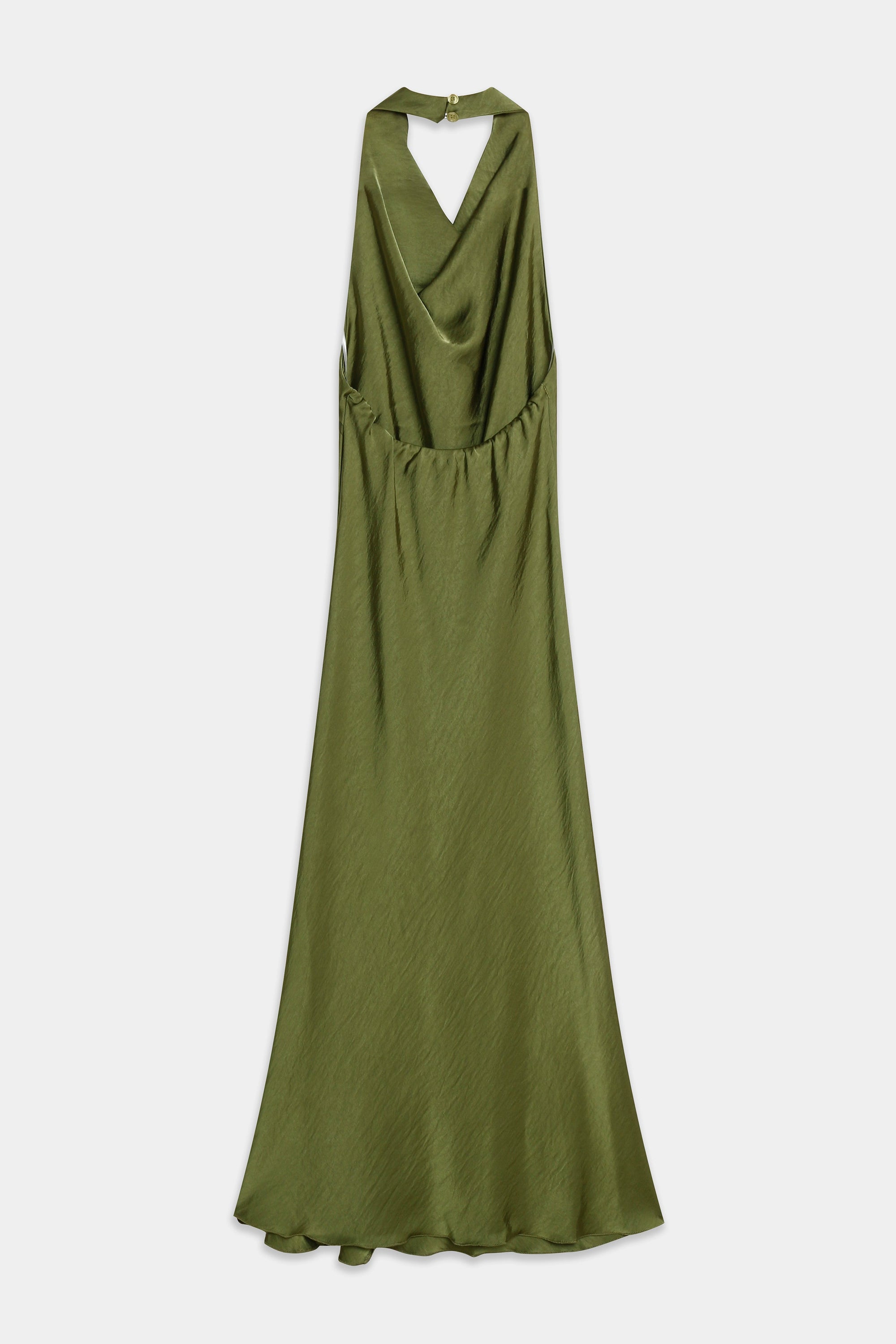 02. 02 robe satinee col halter drapee image 3