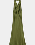 02. 02 robe satinee col halter drapee image 3