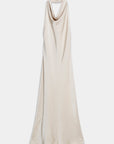 02. 02 robe satinee col halter drapee image 5