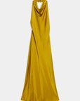 02. 02 robe satinee col halter drapee image 8