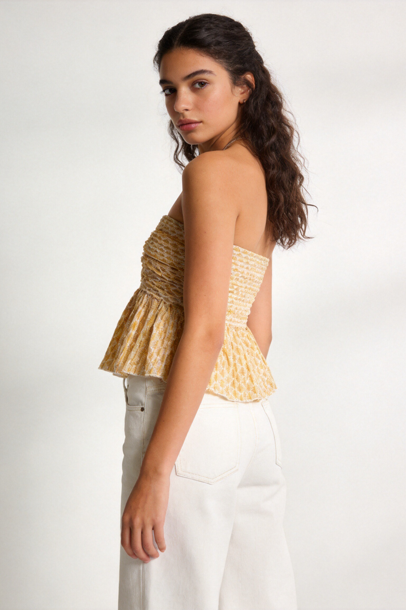 02. 02 t shirt smocke peplum imprime fluide image 2