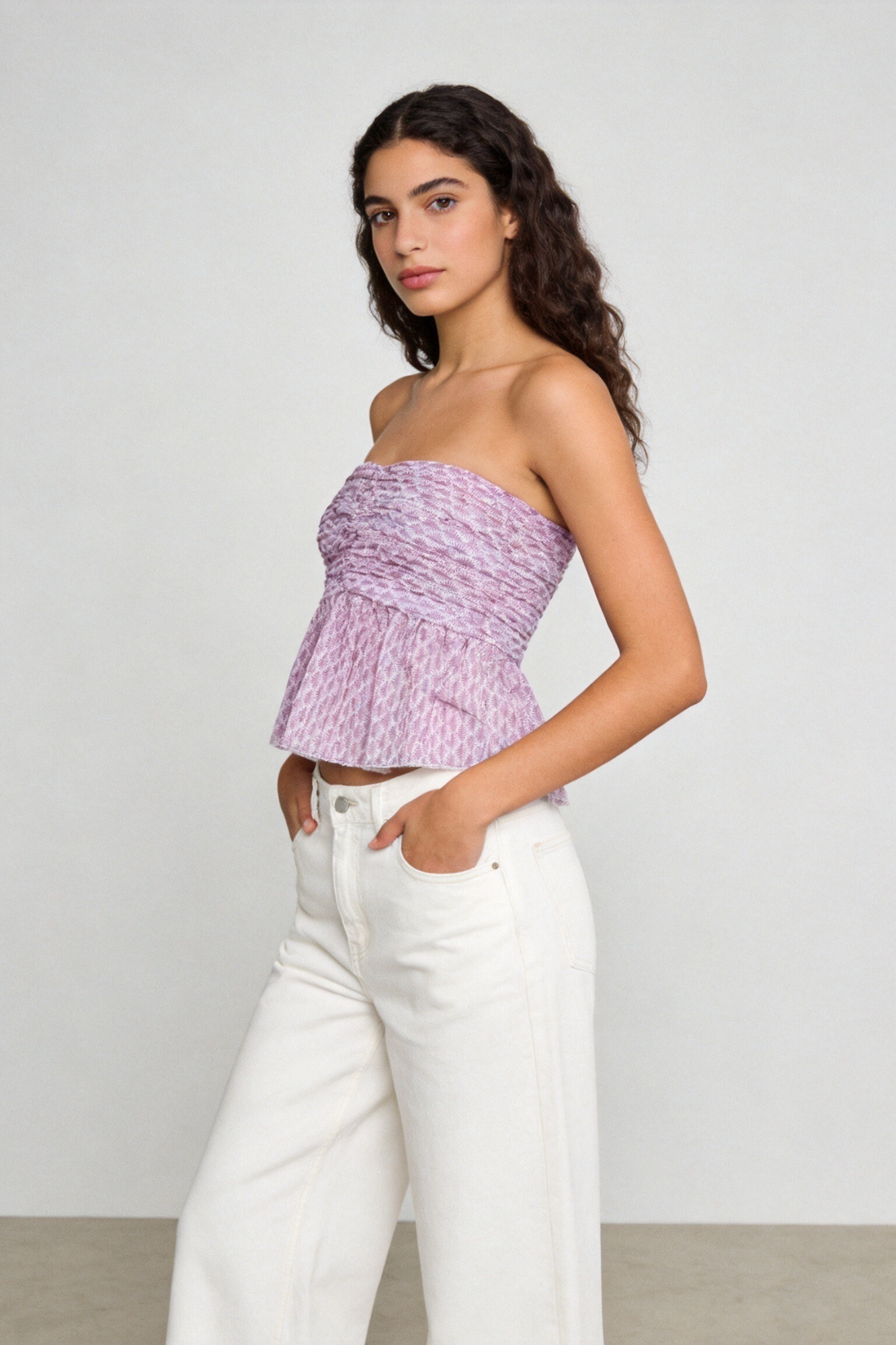 02. 02 t shirt smocke peplum imprime fluide image 7