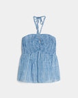 02. 02 t shirt dos nu smocke a rayures peplum image 7
