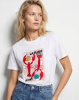 02. Top coton imprimé homards col rond