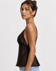 Profil caraco satiné jacquard