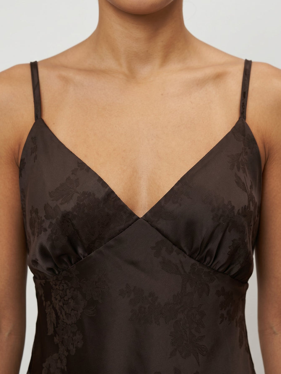 Détail tissu jacquard satiné
