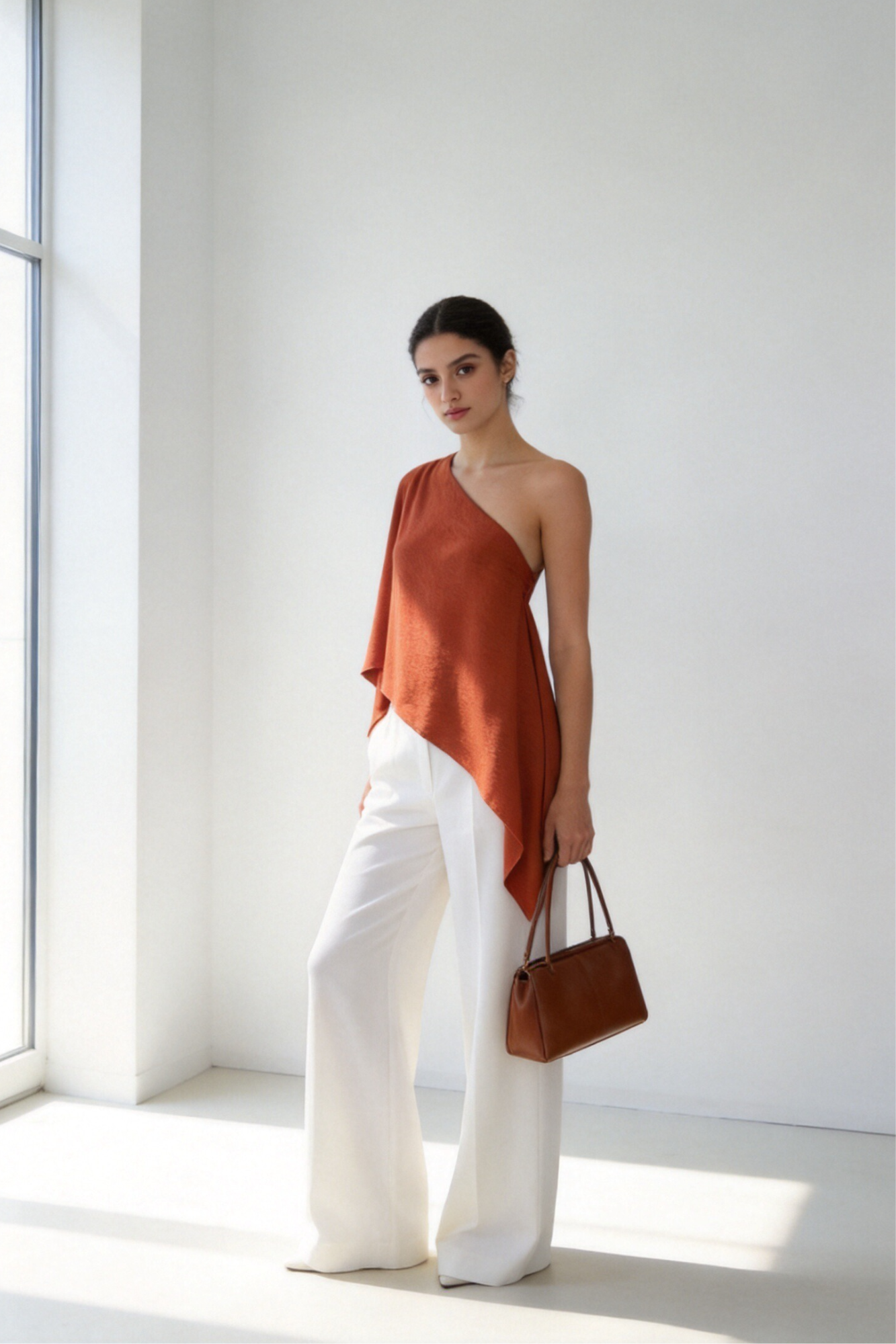 02. top une epaule asymetrique drape texture image 12