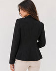 veste officier noire dos