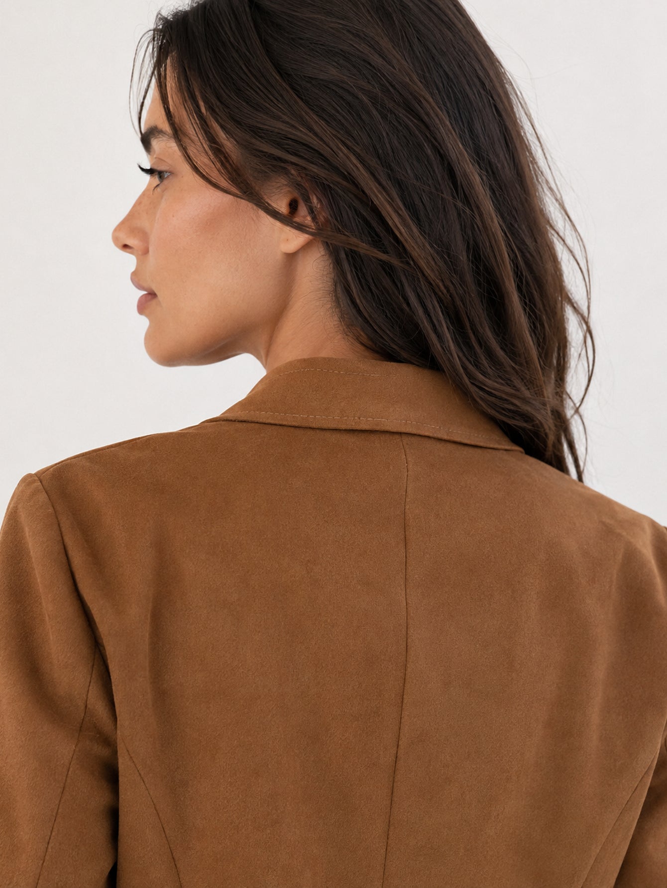 veste officier camel détail col au dos