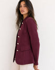 veste officier bordeaux profil