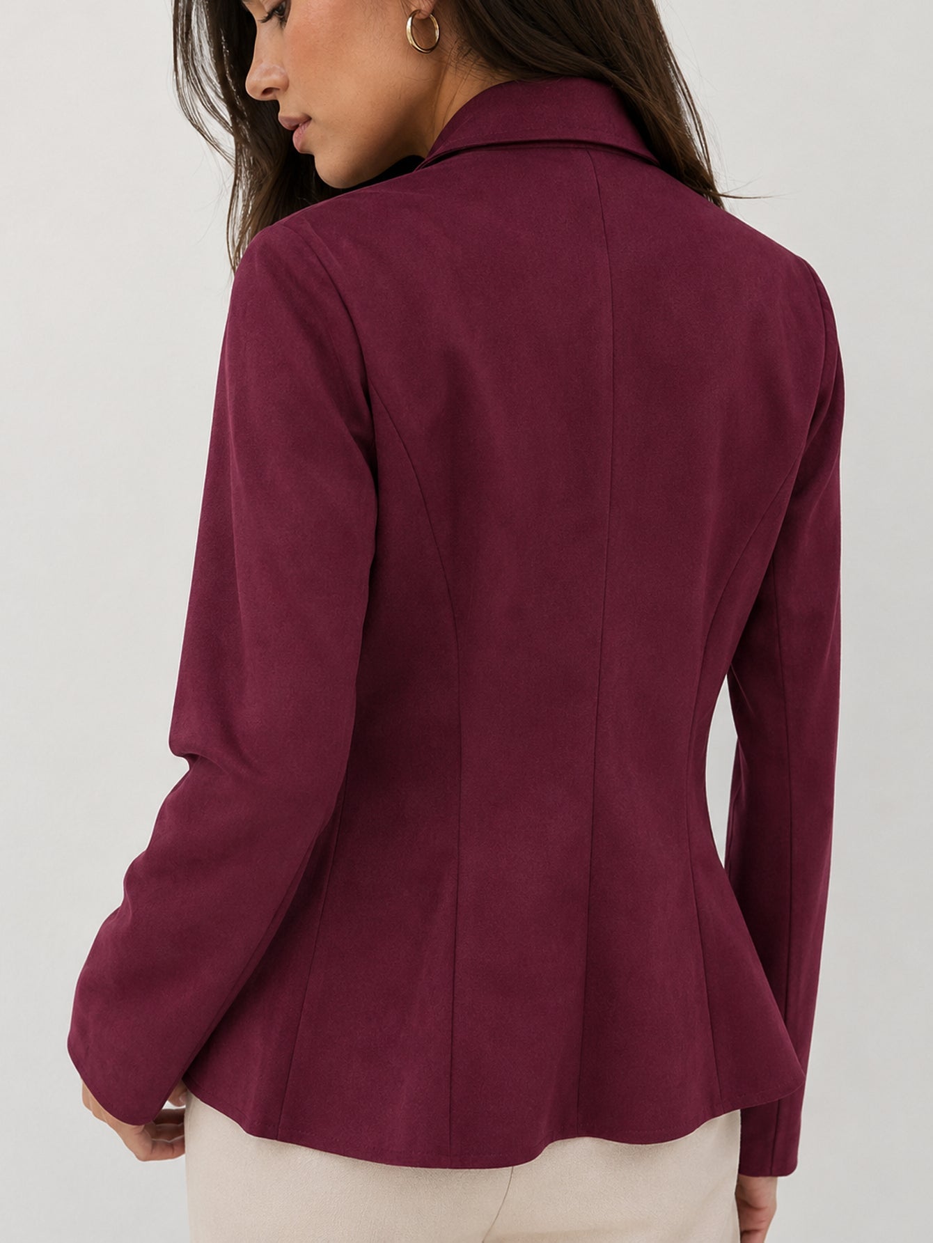 veste officier bordeaux détail dos