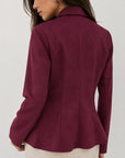 veste officier bordeaux détail dos