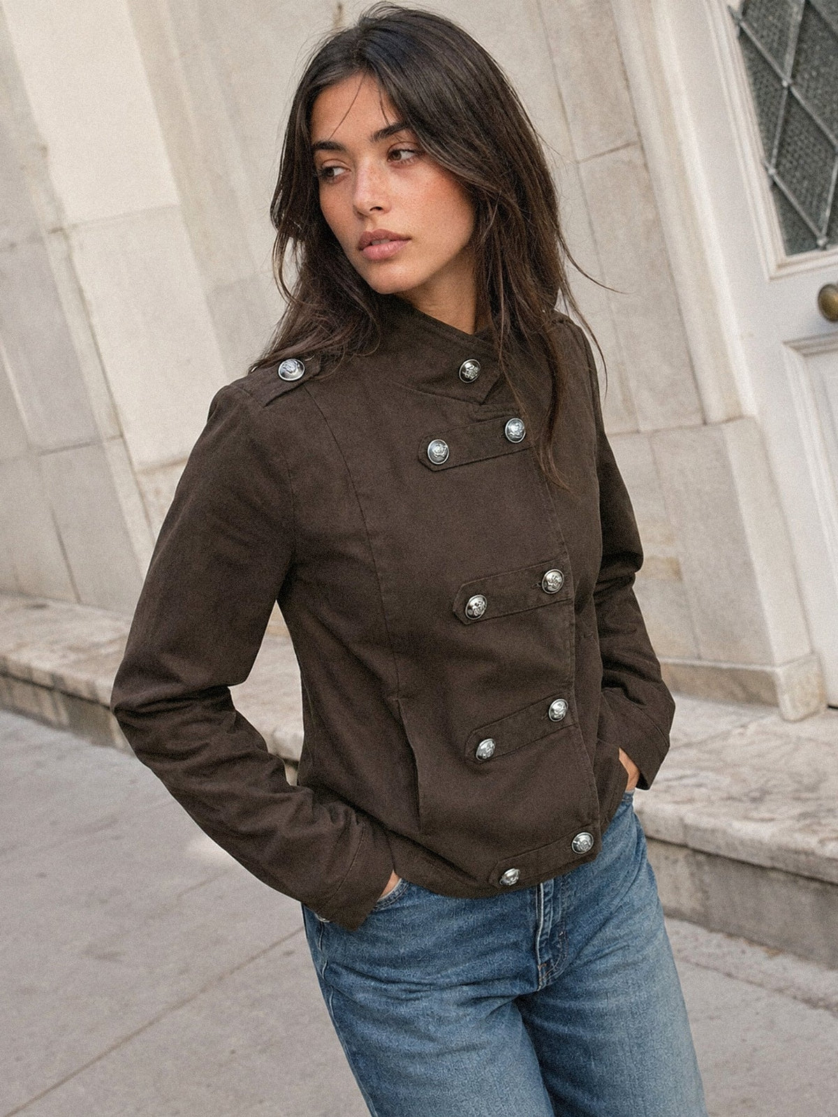 veste en coton pour femme vue 08
