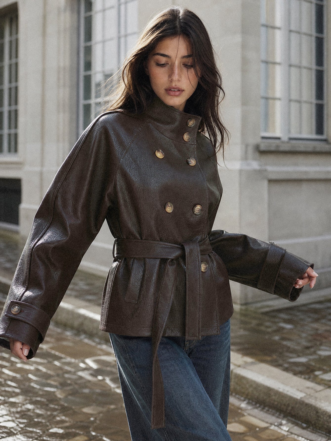 veste en poliretano pour femme vue 14