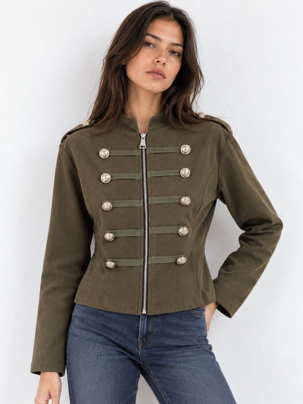 Veste officier face kaki