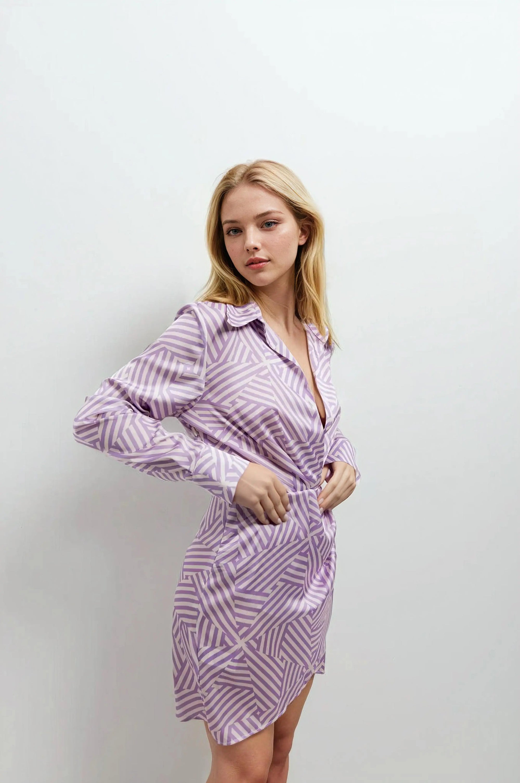 Robe imprimée wrap Sapiato