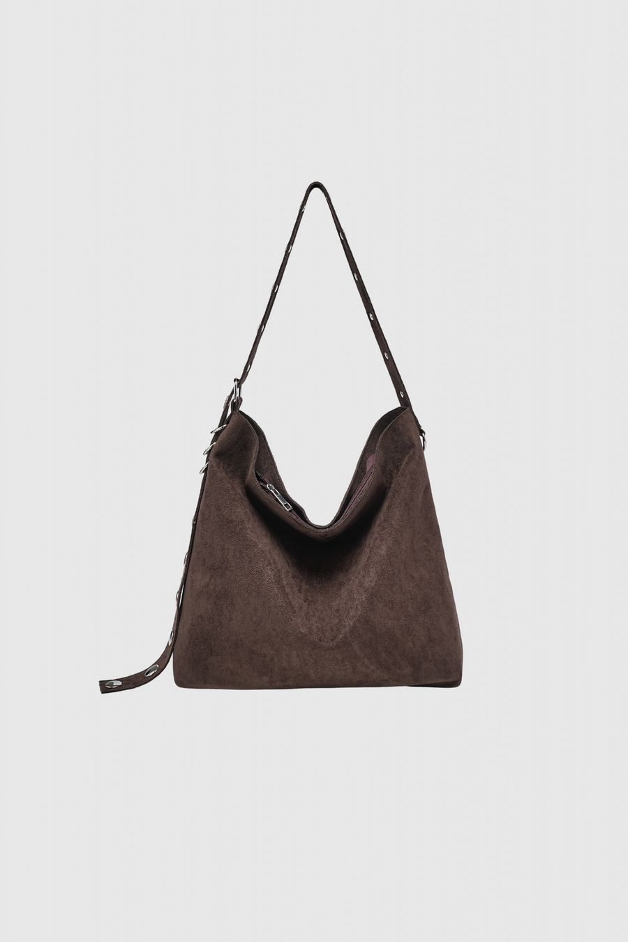 Sac à main simili cuir femme en marron foncé, idéal pour les journées décontractées.