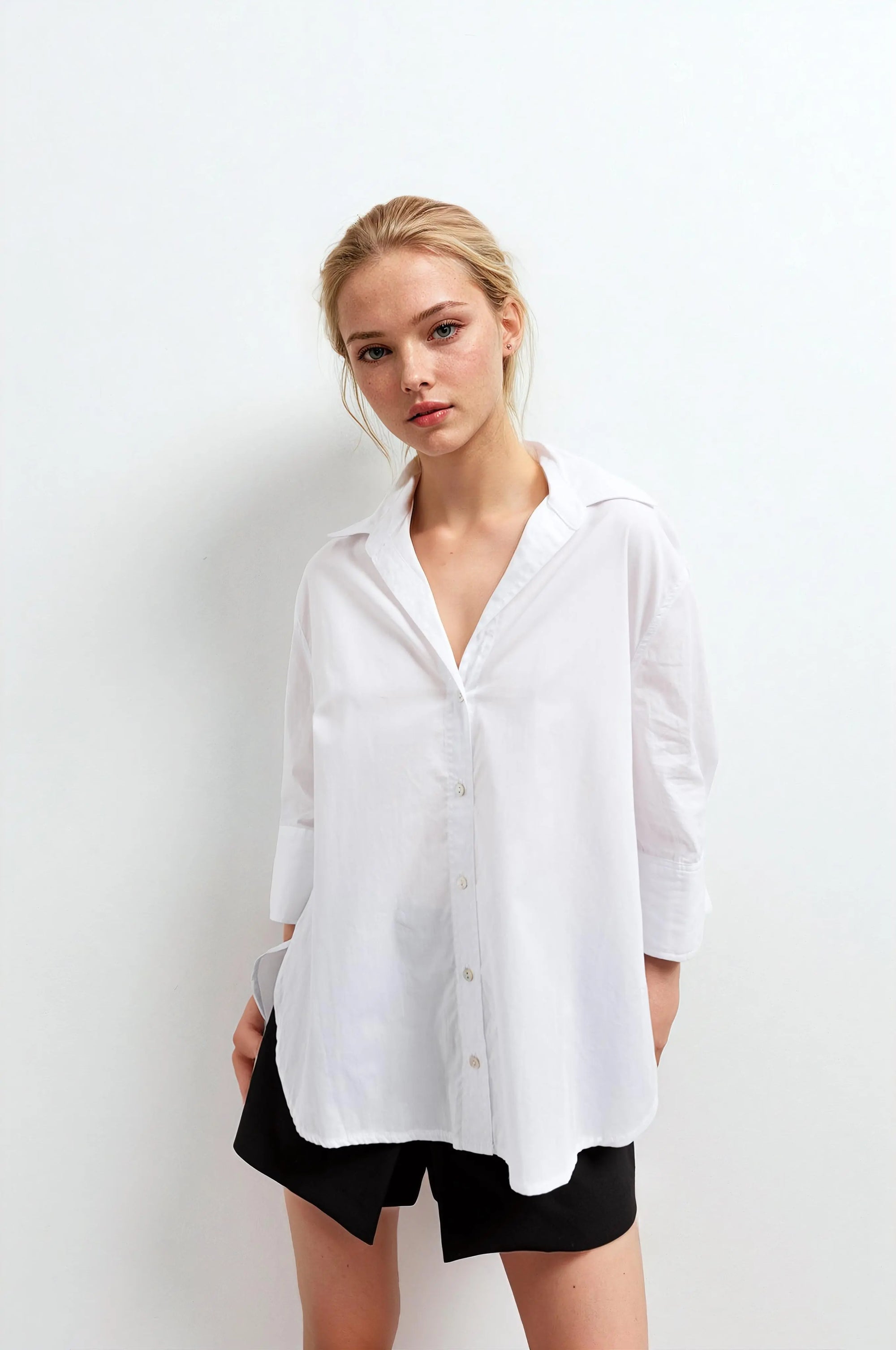 chemise femme en popeline Sapiato