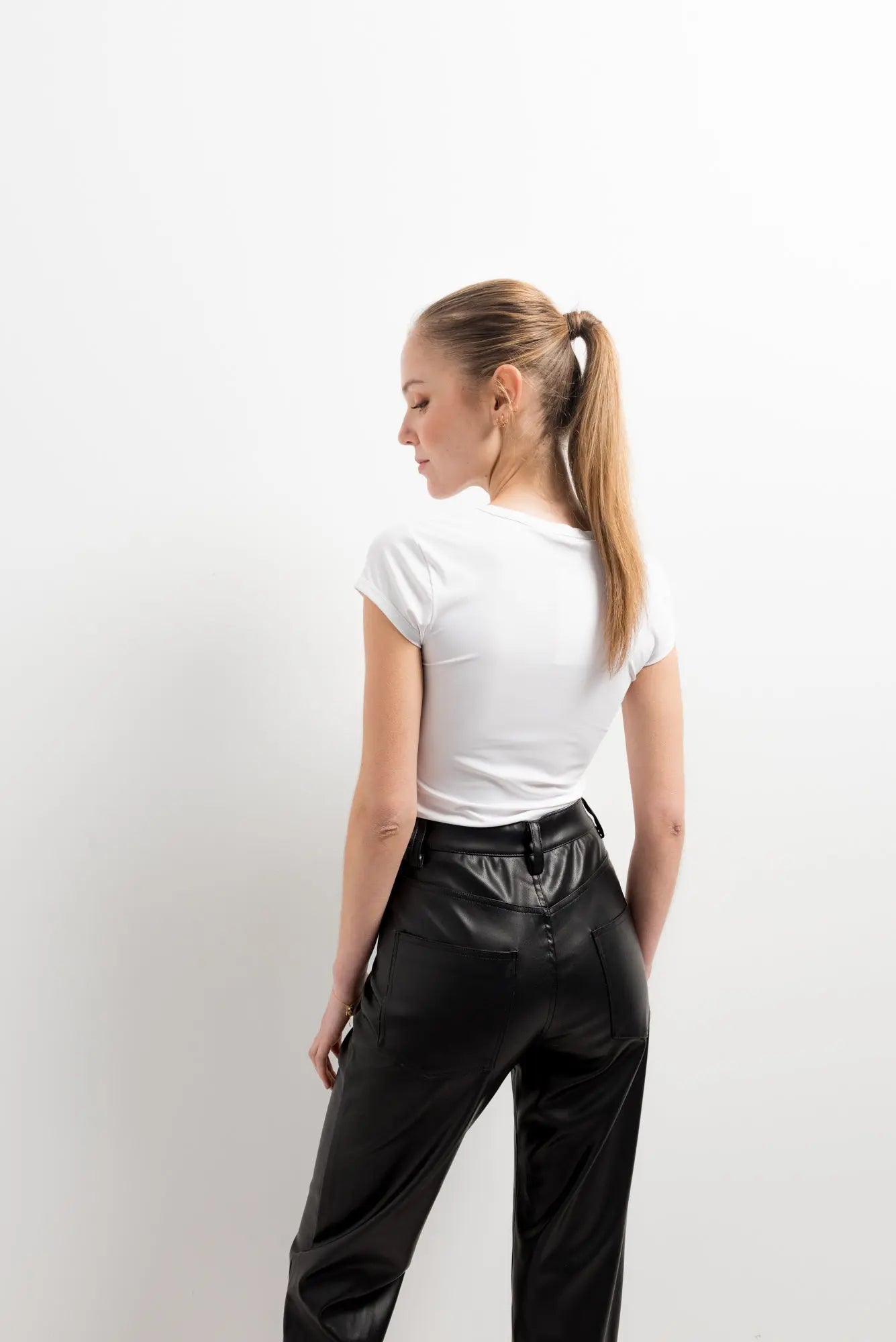 Pantalon effet cuir Sapiato