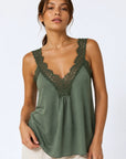 Top Caraco col V dentelle
