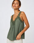 Top Caraco col V dentelle