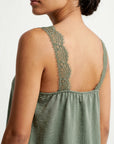 Top Caraco col V dentelle