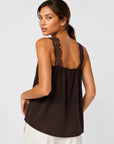 Top Caraco col V dentelle