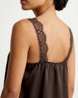 Top Caraco col V dentelle