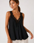 Top Caraco col V dentelle