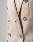 Blazer Double Poitrine Beige
