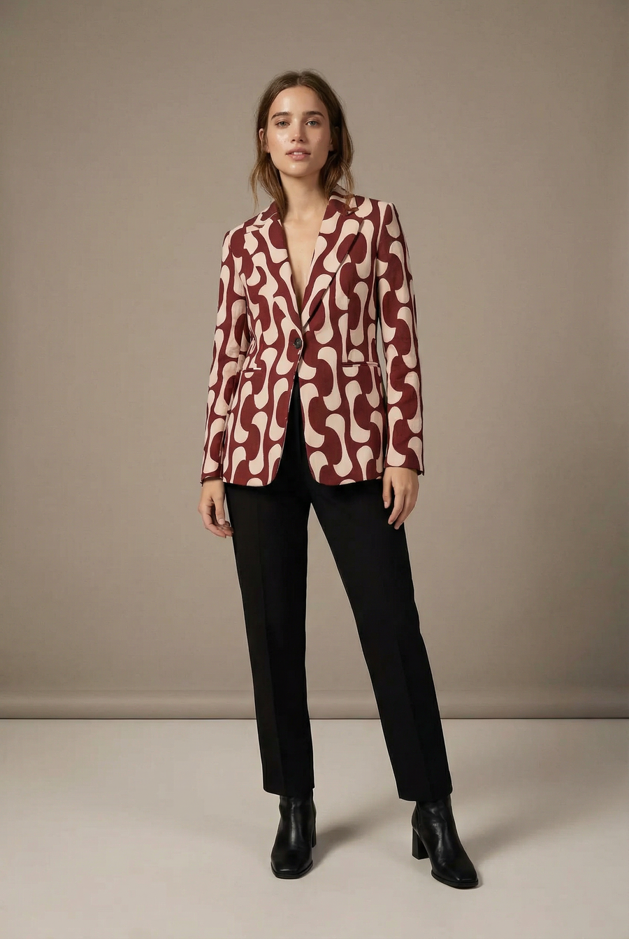 Blazer Motif Imprimé Graphique vue 6