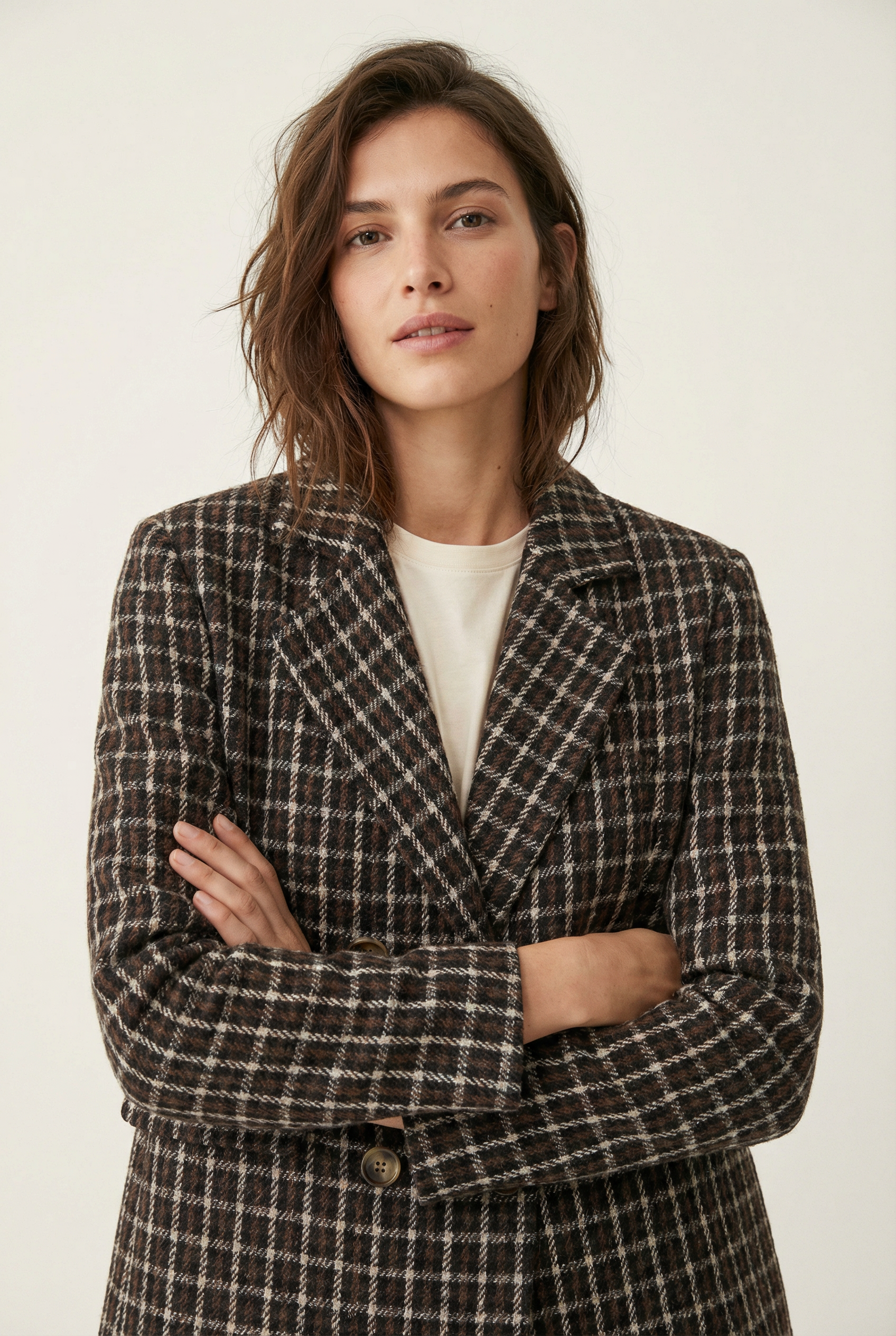 Blazer femme bordeaux et marron, coupe élégante