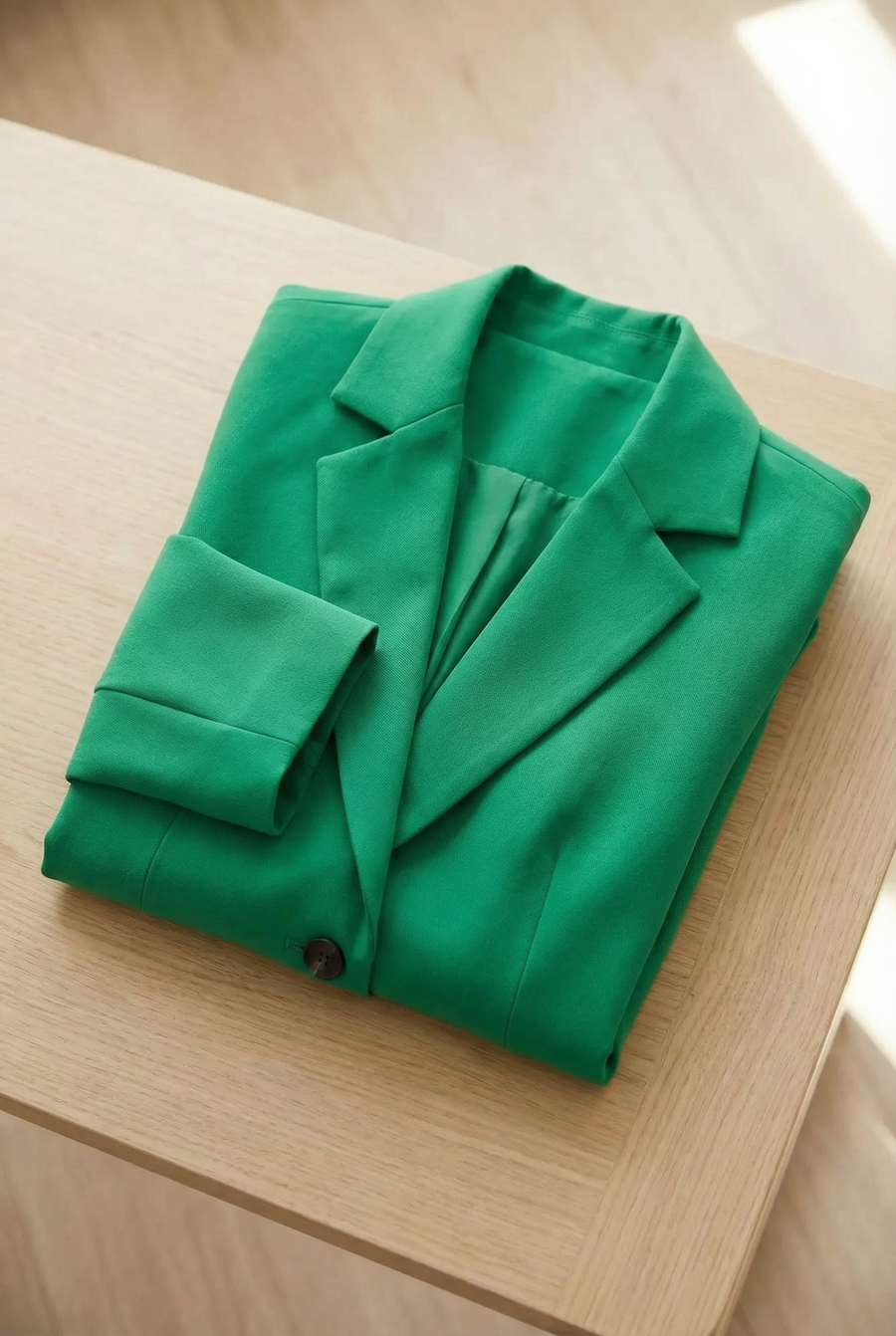 Blazer tailleur ajusté vert émeraude – pièce de costume vue 7
