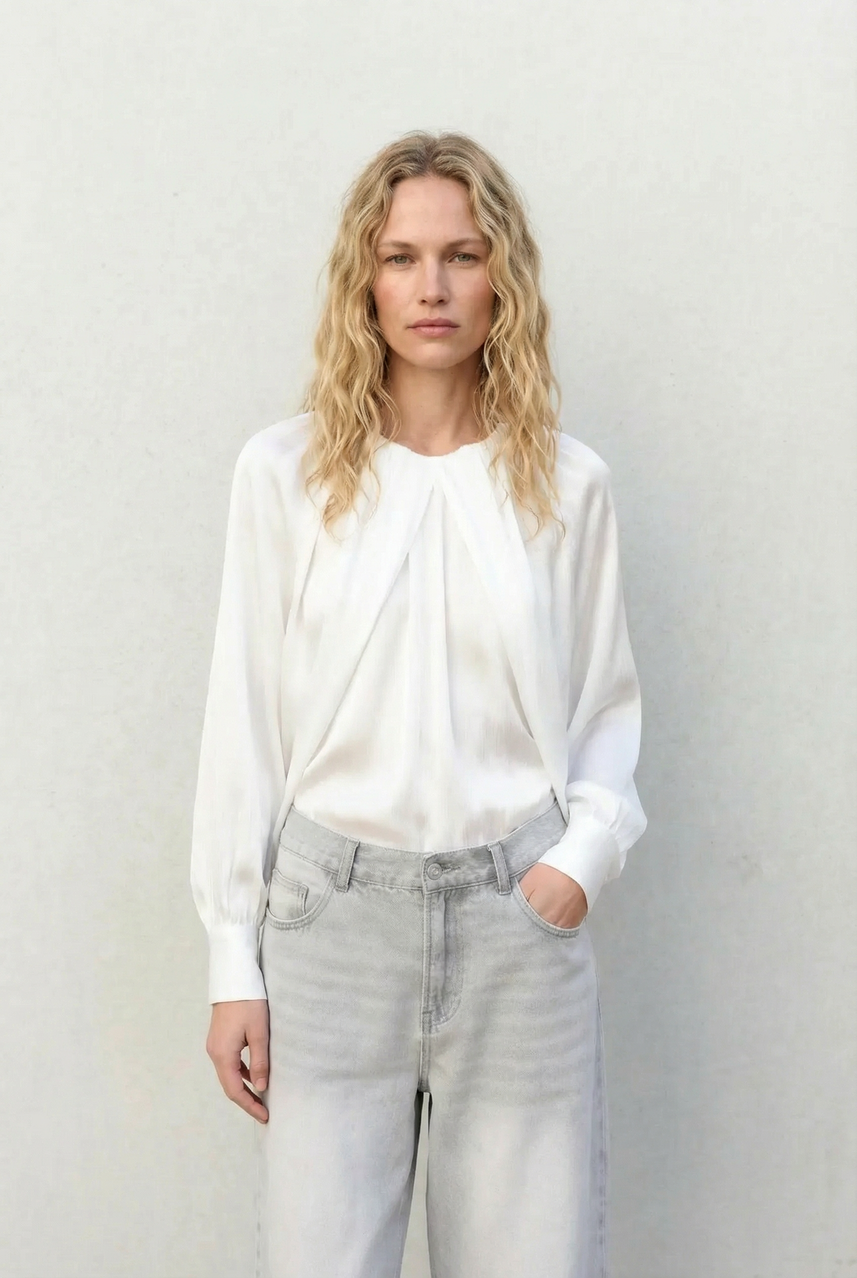 Blouse satin élégante style chic
