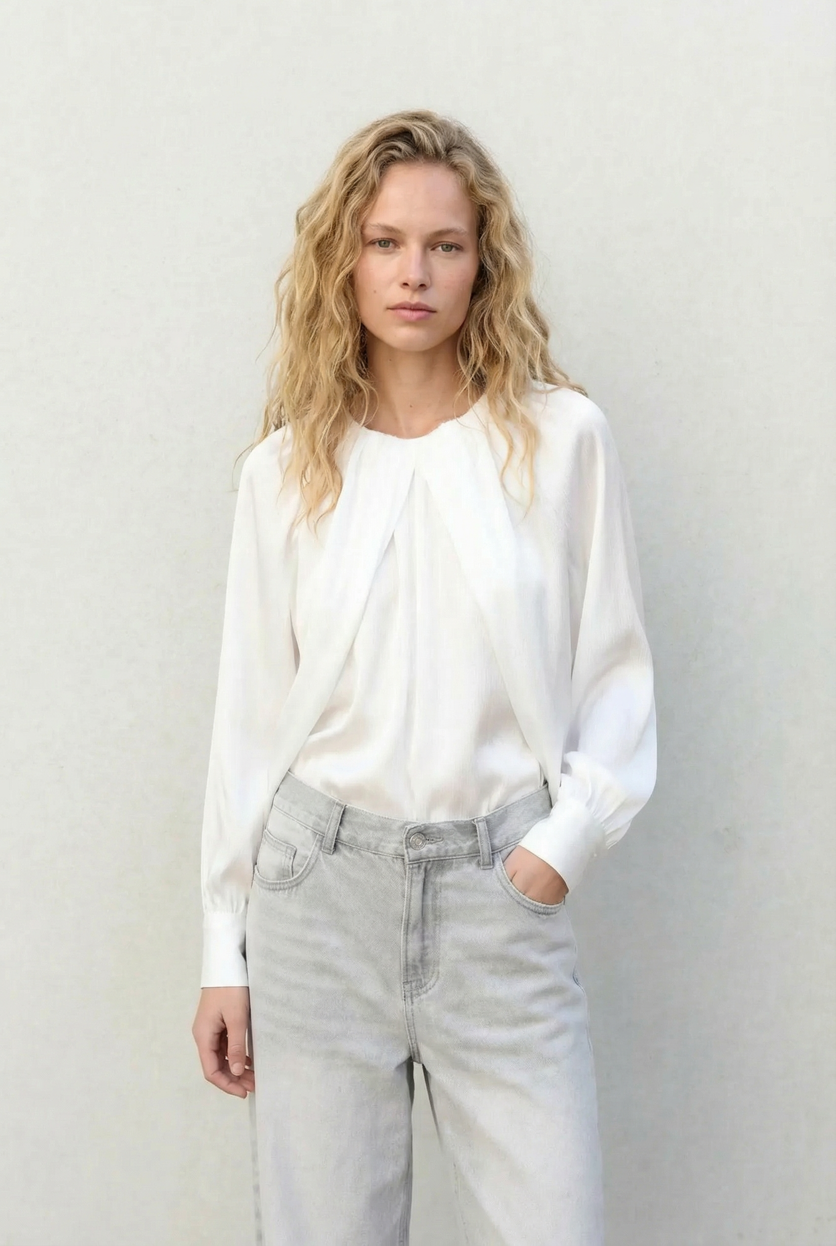 Blouse satin élégante style chic