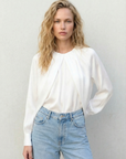 Blouse satin élégante style chic