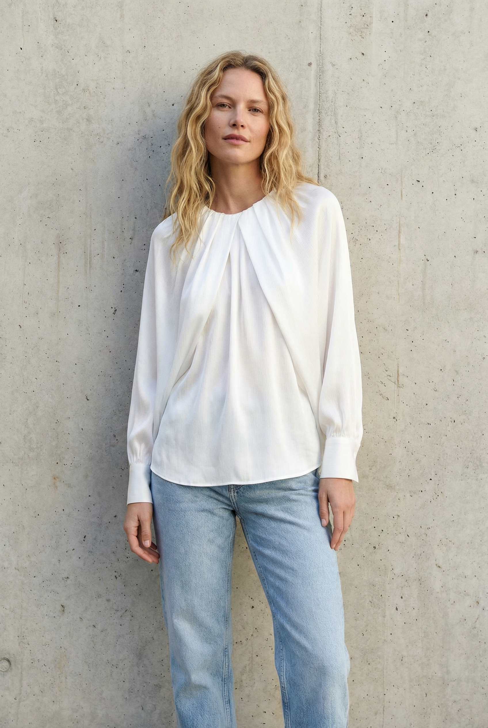Blouse satin élégante style chic