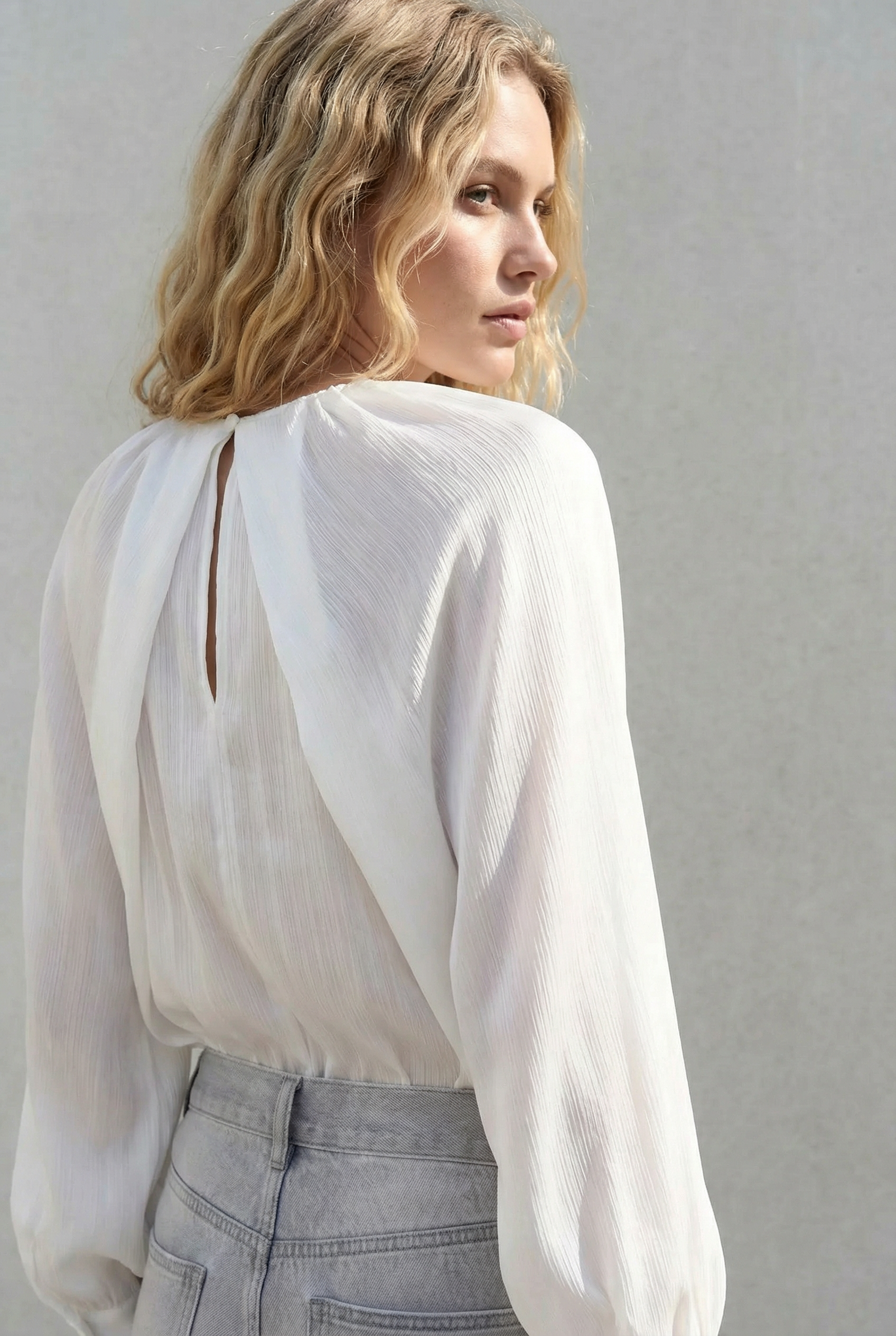 Blouse satin élégante style chic