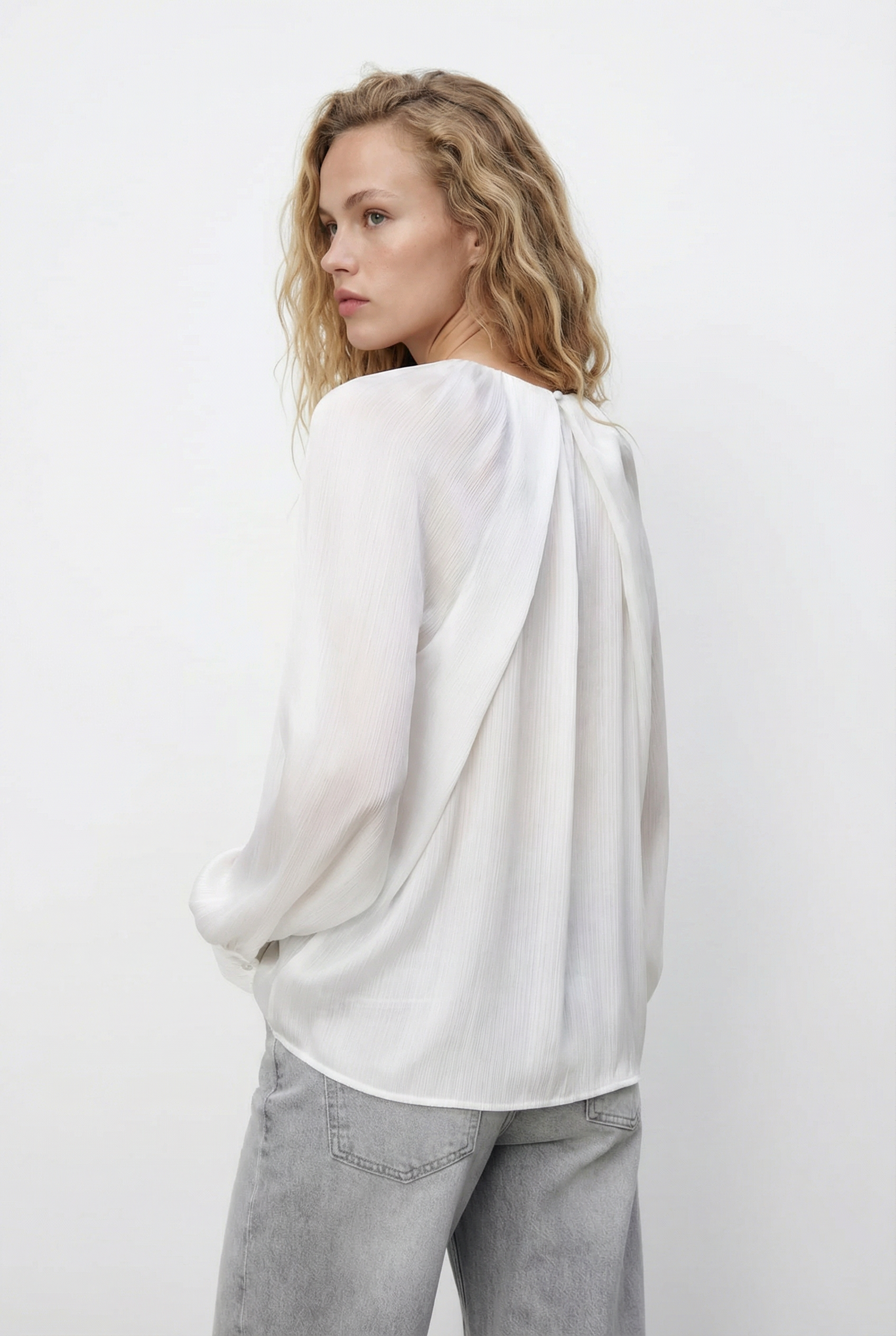 Blouse satin élégante style chic