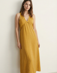 Robe midi fluide brodée – Coupe élégante – Viscose