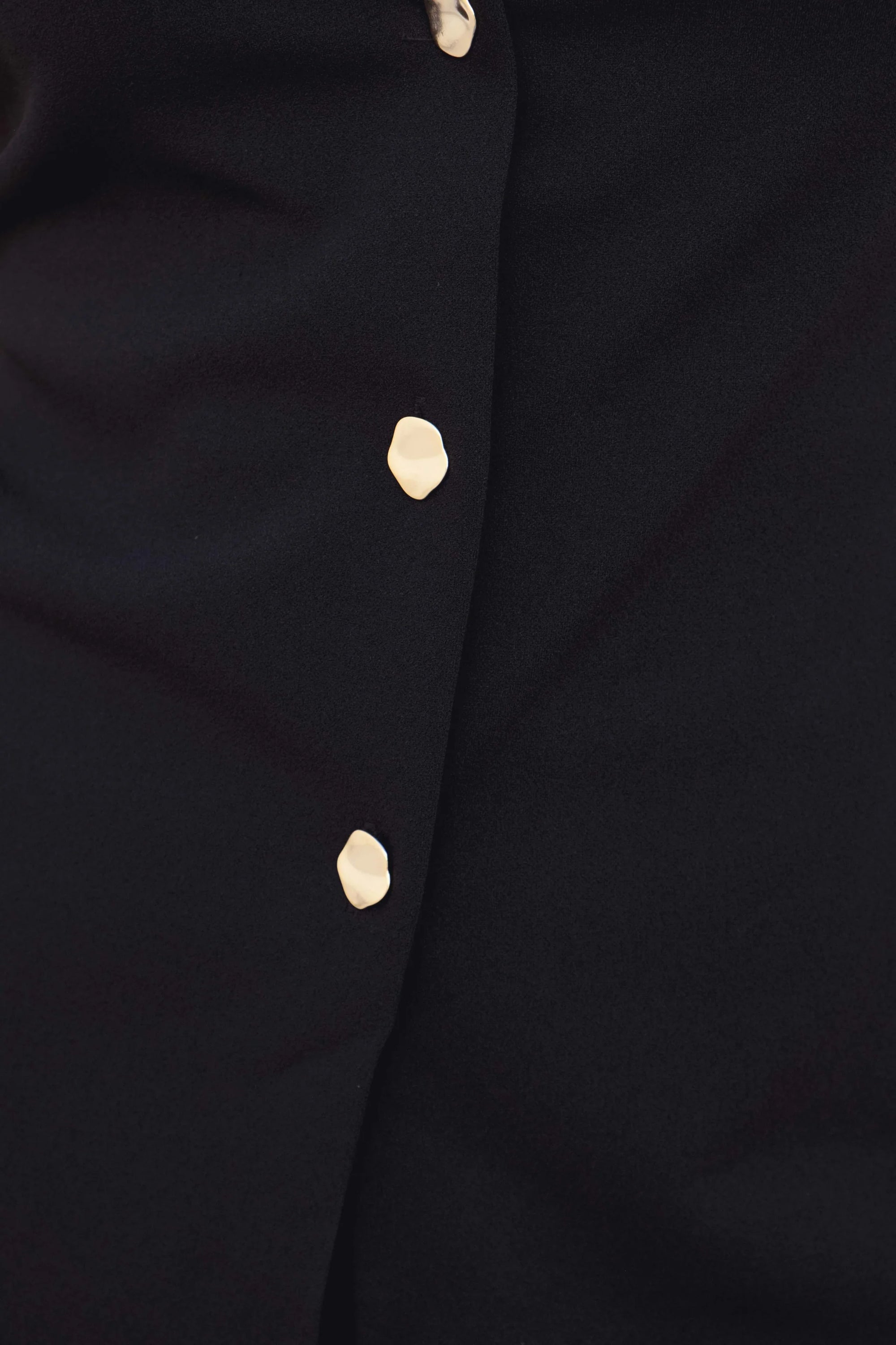 Gilet Costume Femme Chic Noir À Boutons Dorés
