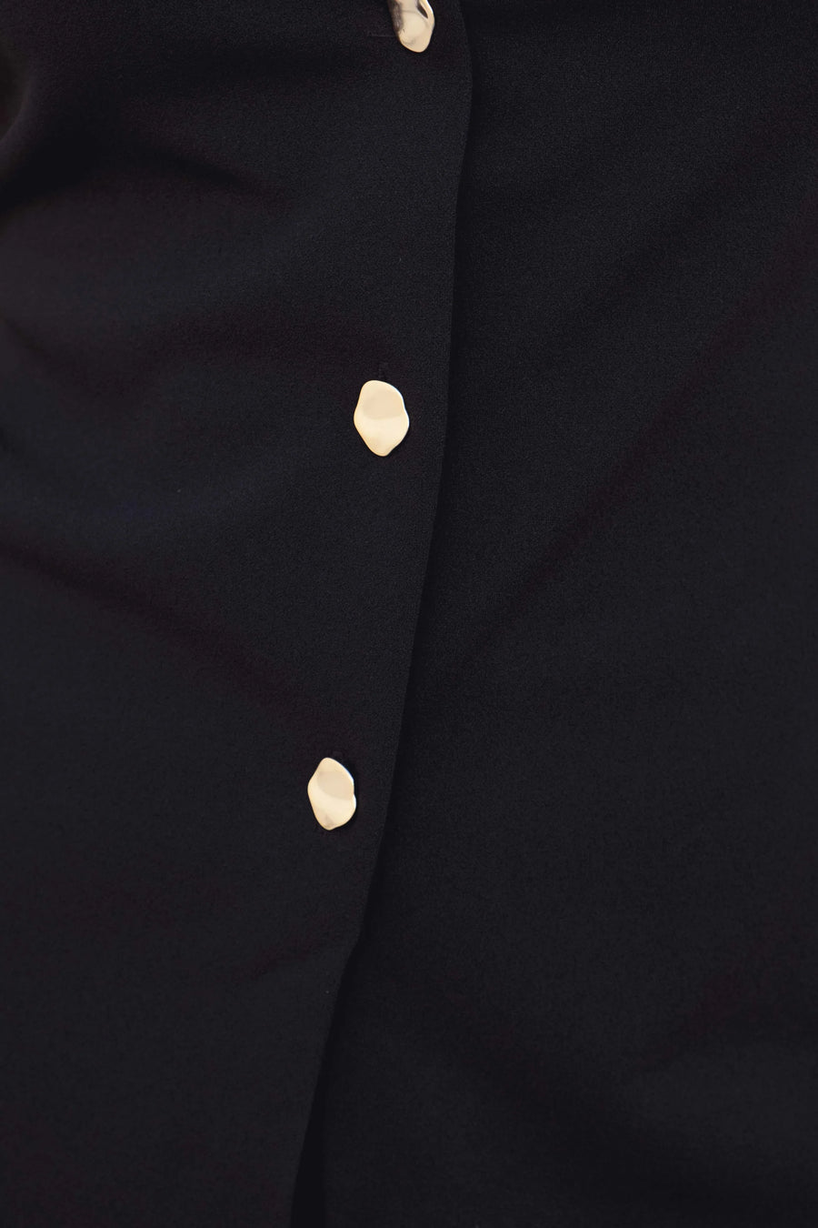 Gilet Costume Femme Chic Noir À Boutons Dorés